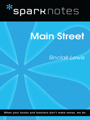 cover image of Main Street (SparkNotes Literature Guide)